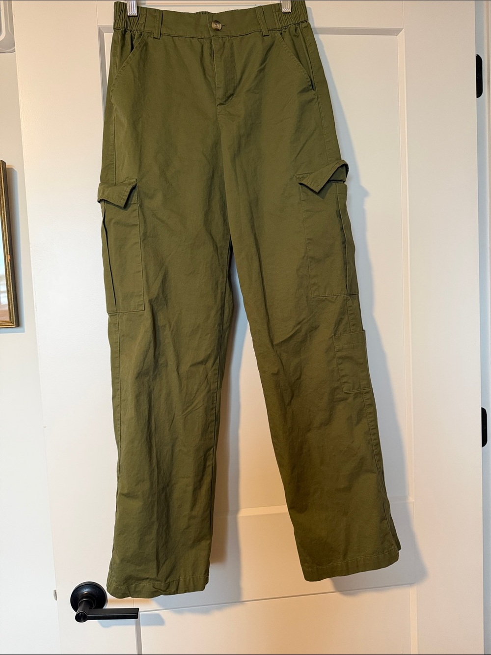 Olive Green Women's Cargo Pants with Utility Pockets